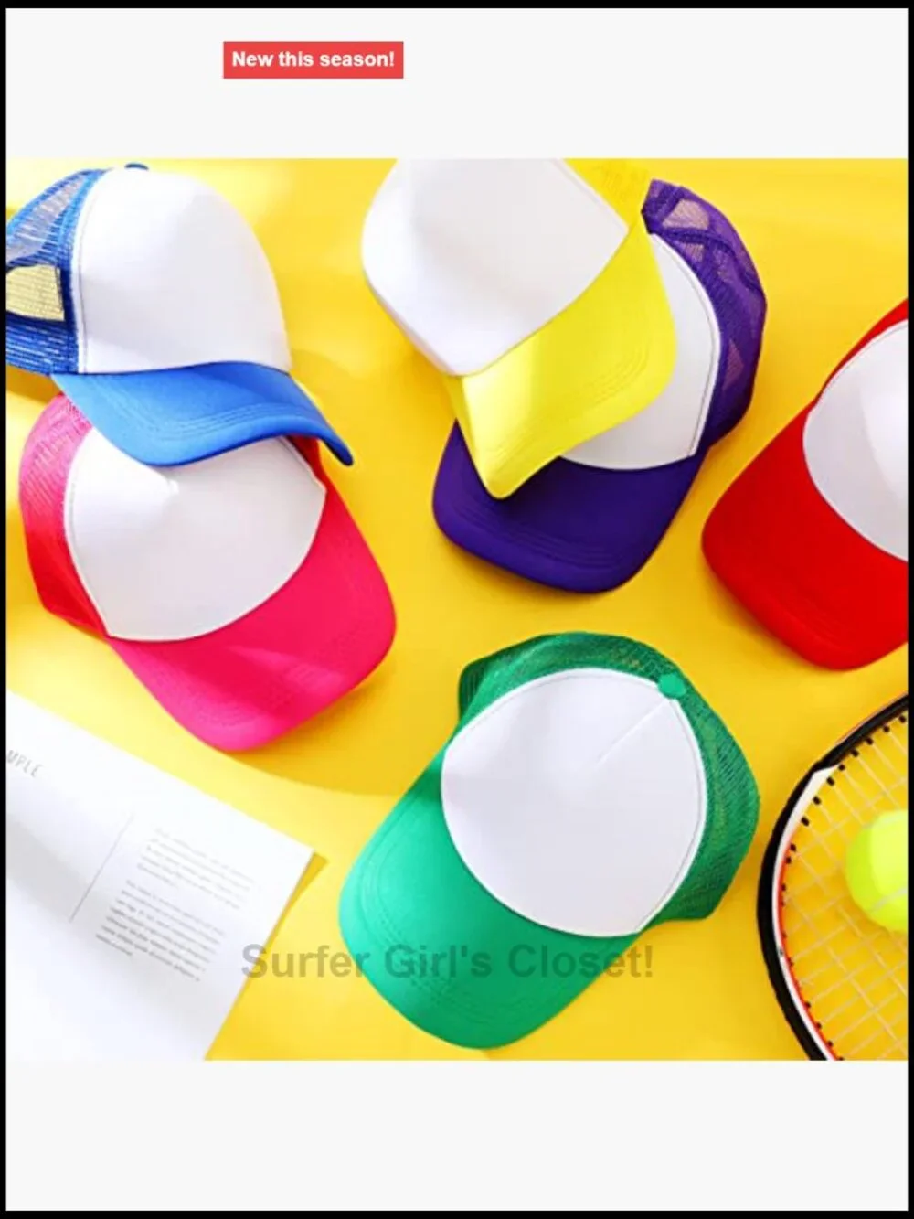 24pcs Trucker Hats Bulk DIY Blank Mesh Baseball Cap Adjustable Sublimation